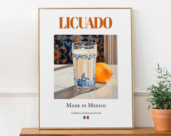 Licuado On Maiolica Tile - Kitchen Bar Art Print