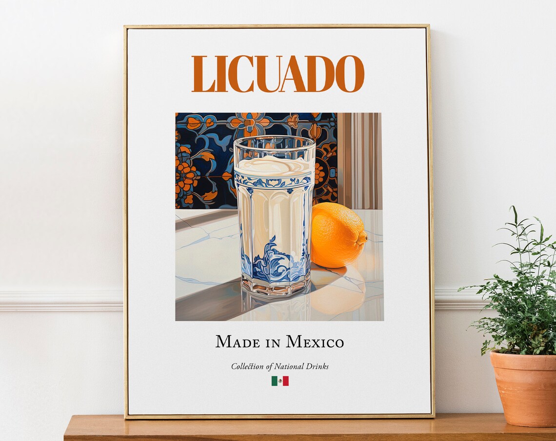 Licuado On Maiolica Tile - Kitchen Bar Art Print