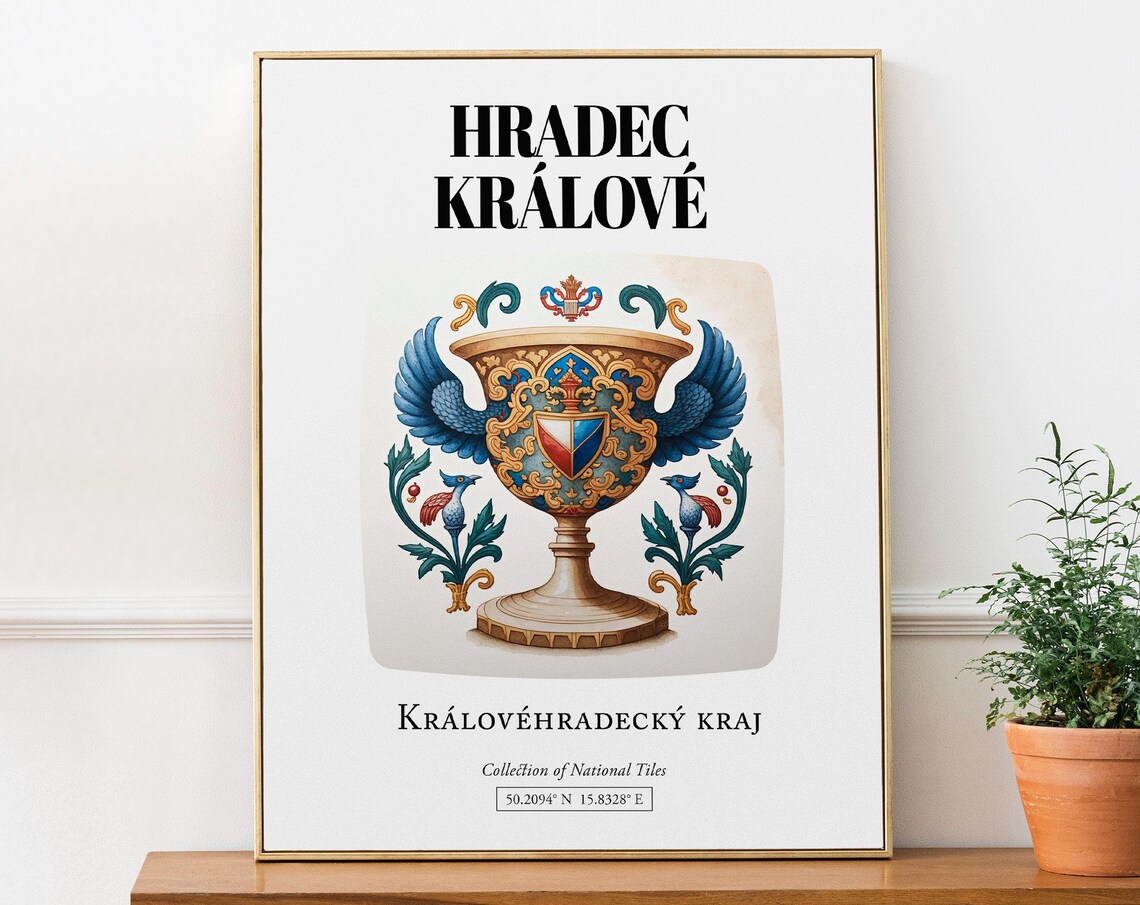 Hradec Krlov Traditional Tile, Czech Republic Art Print