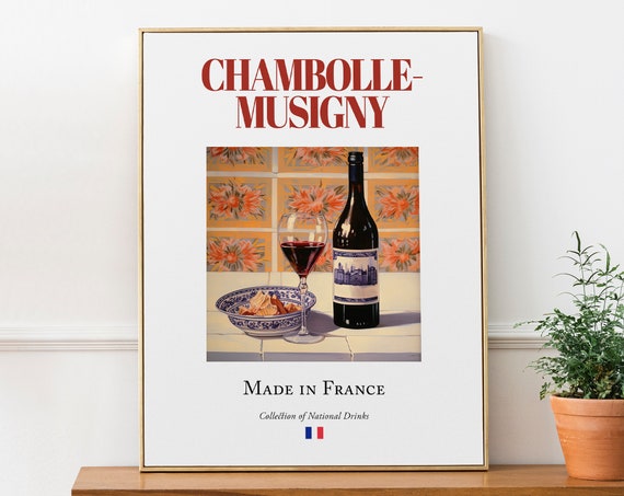 Chambolle Musigny Maiolica Tile, Traditional Cte Dor Art Print