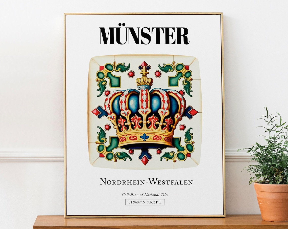 Münster Nordrhein-Westfalen Germany Travel Poster