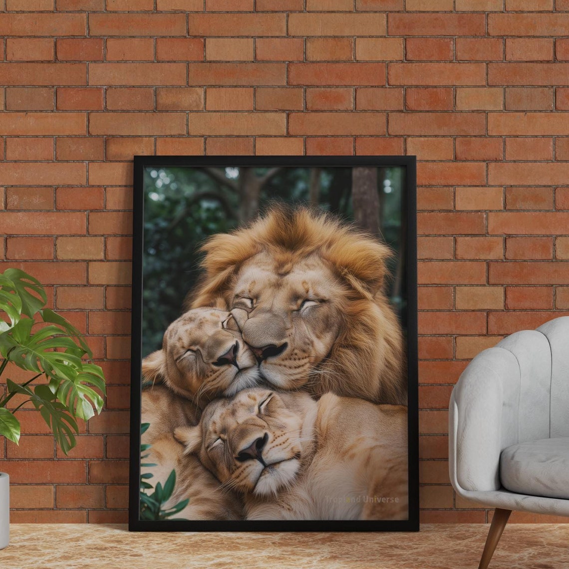 Family Nap Time 1 High Resolution Lion Family Wall Art Animal Wall Art Lion Art Art Lion Poster Animal Love