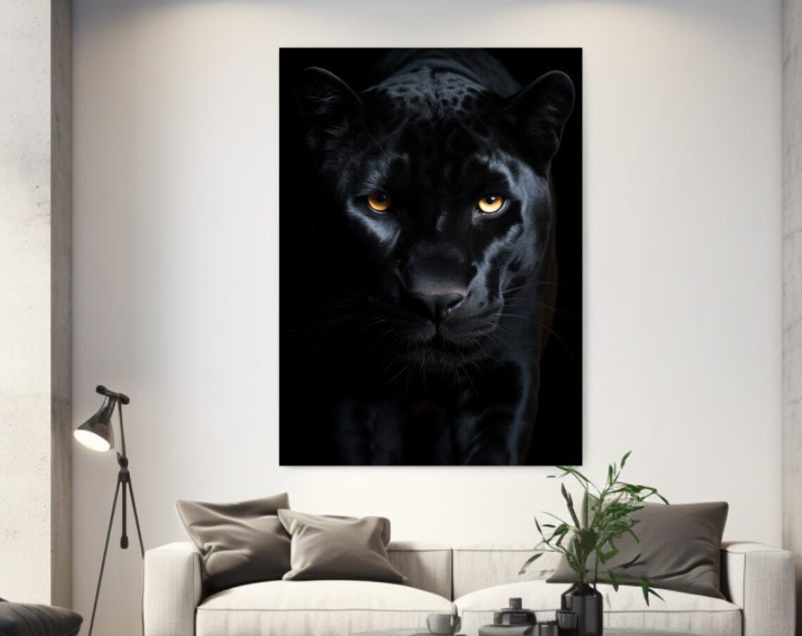 Black Panther Luxury Design Animal Print Art Print