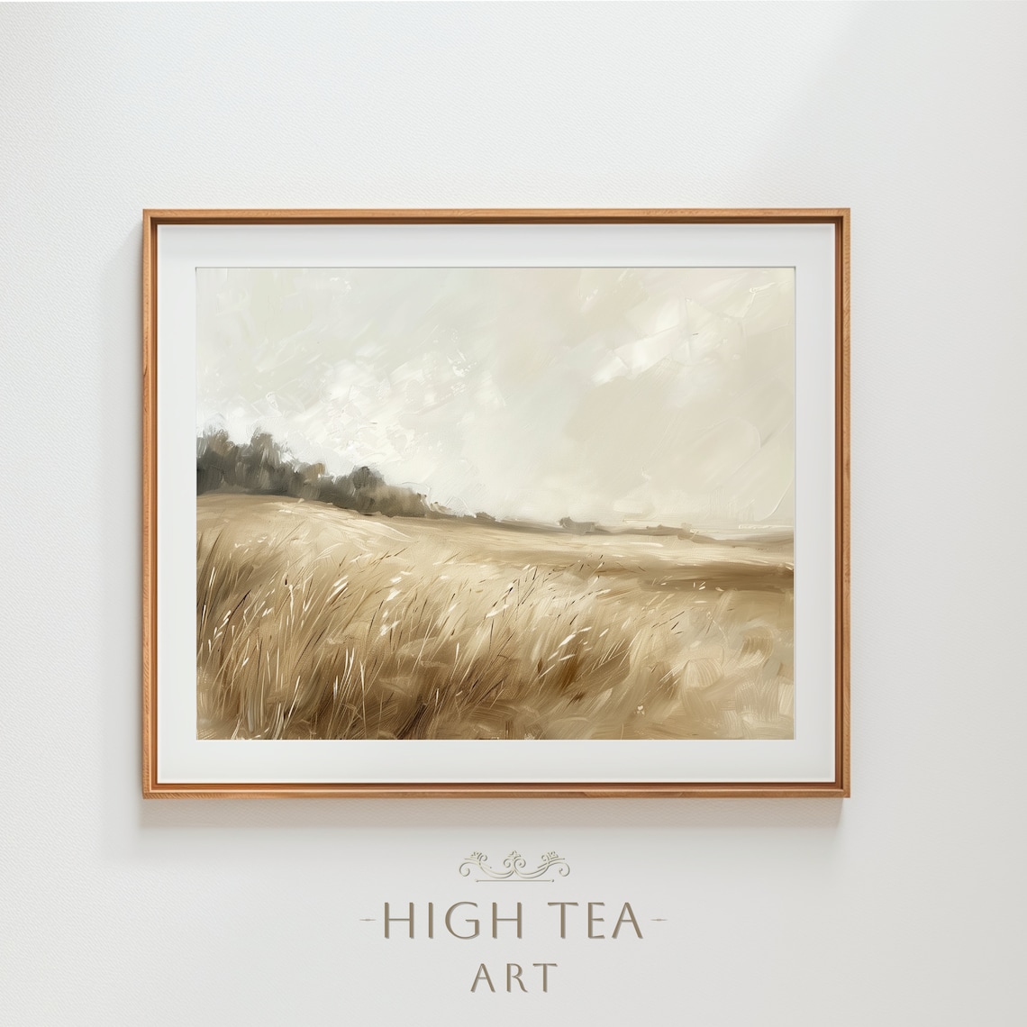 Countryside Landscape, Vintage Rustic Farmhouse Art Print