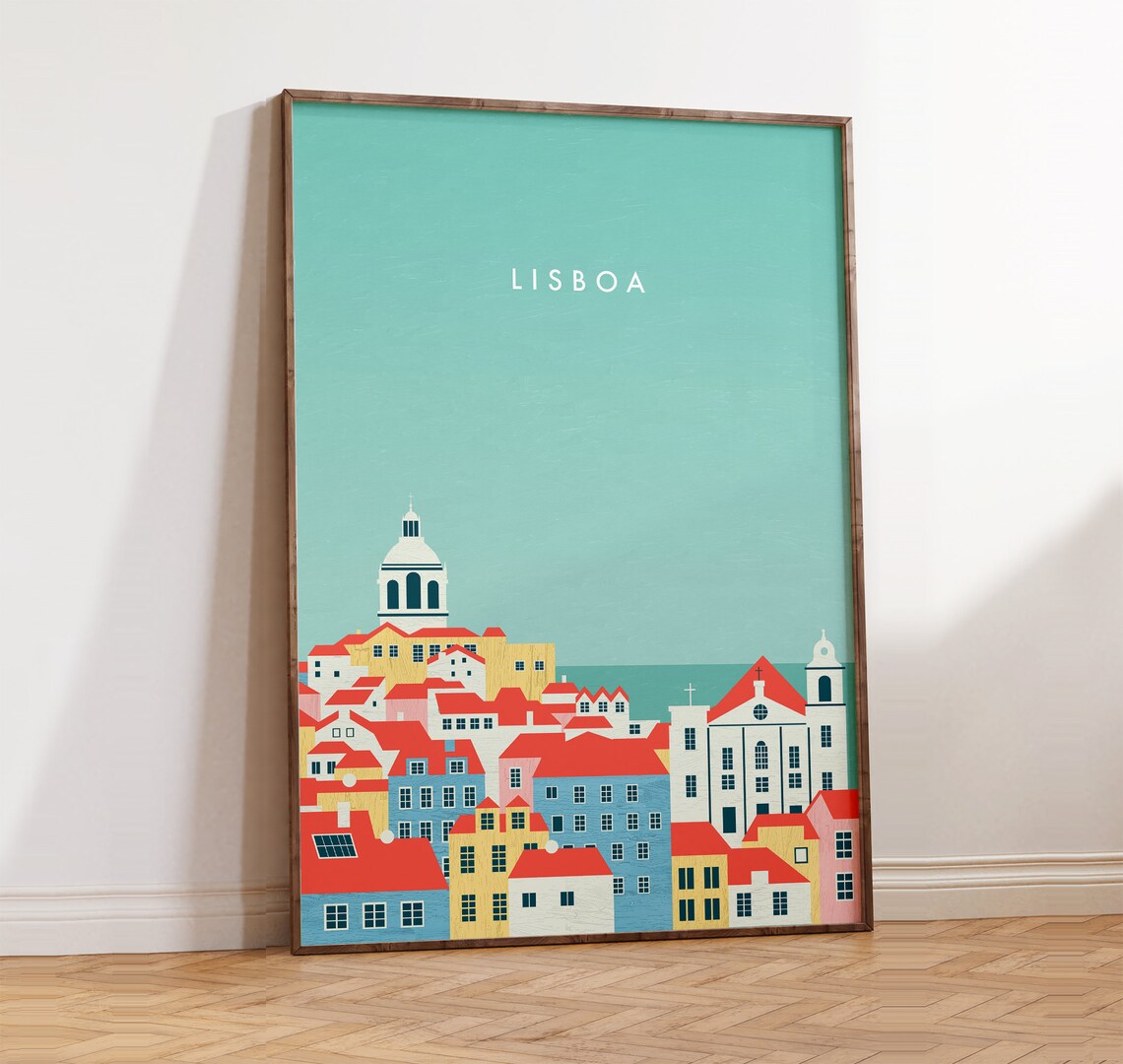 Lisbon Poster Print, Portugal Travel Poster