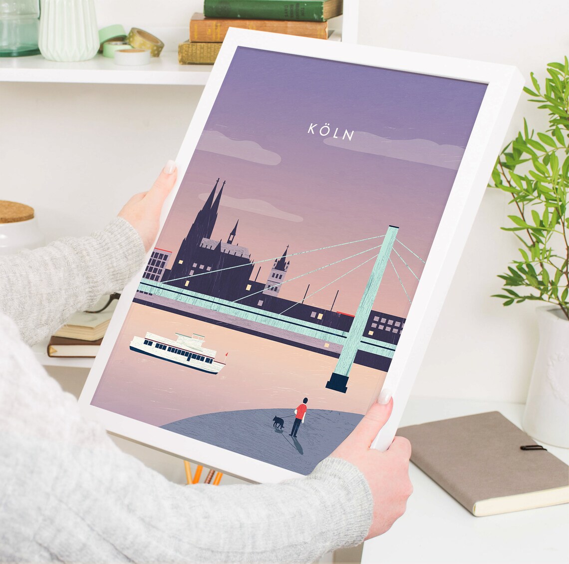 Cologne Cathedral Cityscape Poster, Minimalist Travel Print - Image 4
