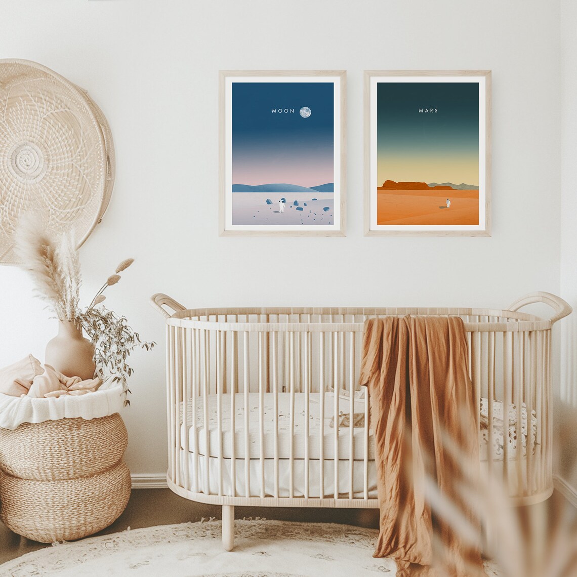 Mars Space Poster, Astronaut Universe Art Print - Image 2