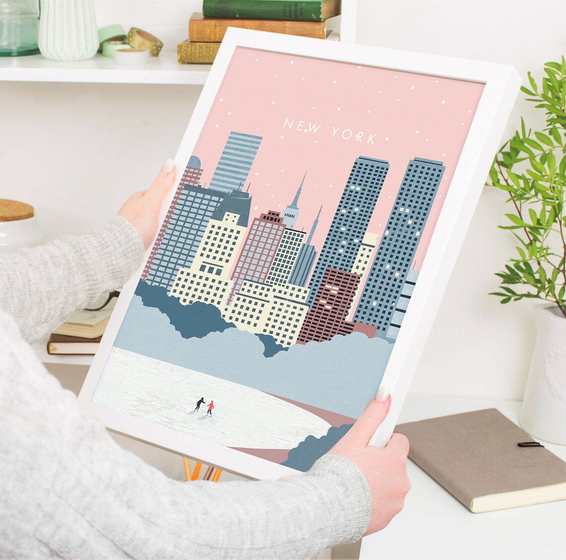 New York City Travel Poster, City Skyline Print - Image 4