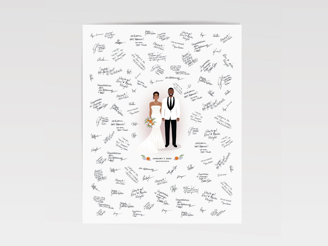 Wedding Guestbook Alternative, Portrait Print - Image 3