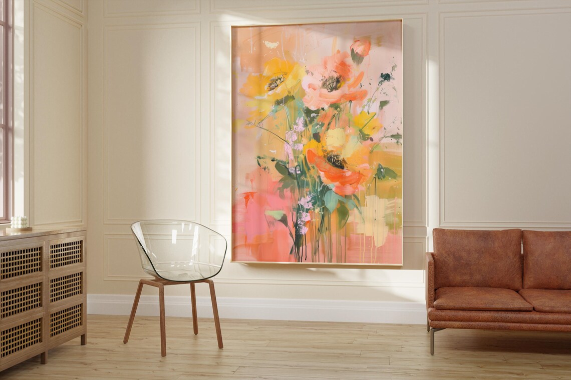 Botanical Flower - Contemporary Travel Poster - Image 2