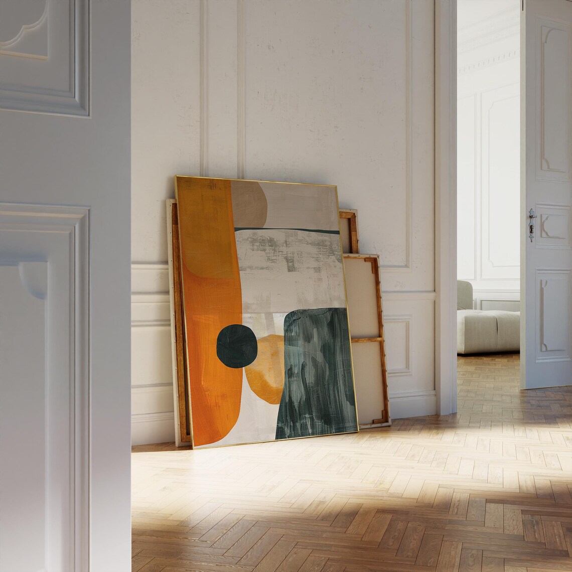 Scandinavian Minimalist Abstract, Bold Color Blocks - Image 4