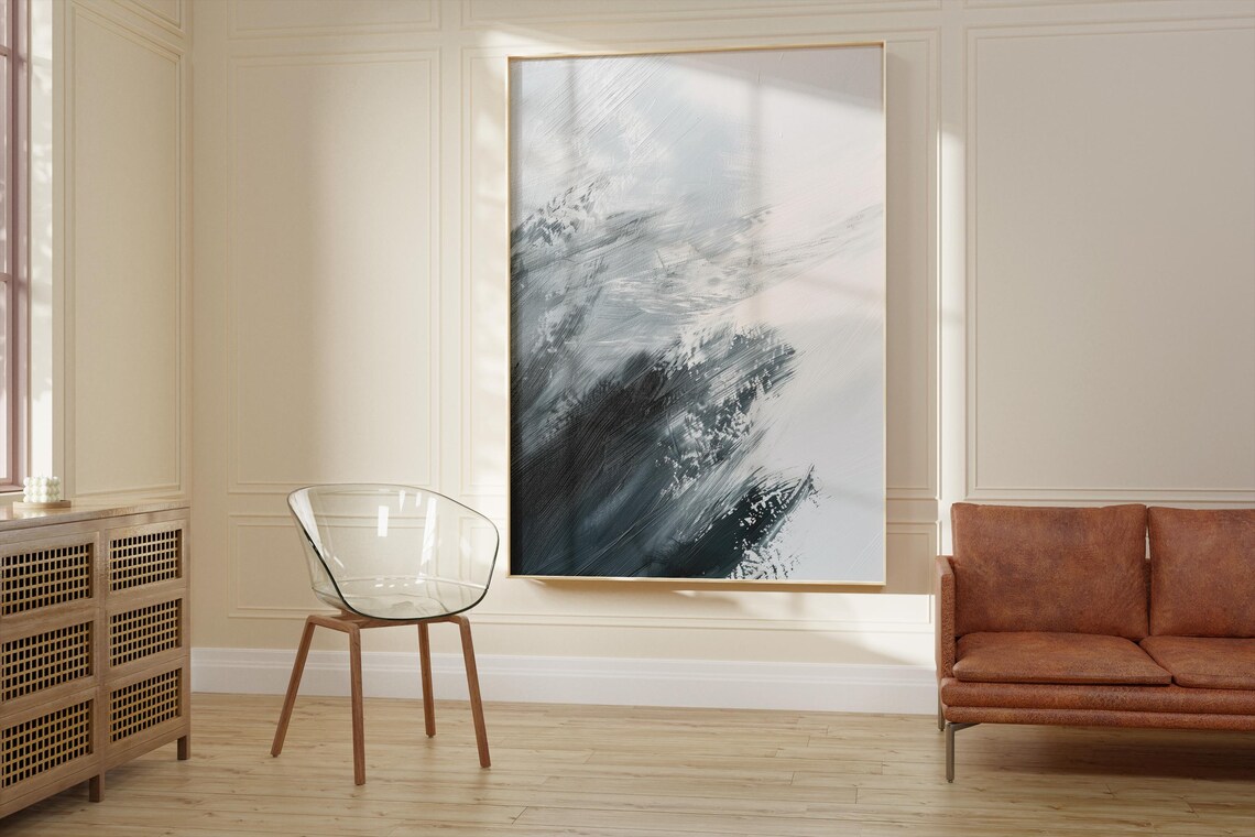 Minimalist Abstract Art, Scandinavian Wall Art - Image 2