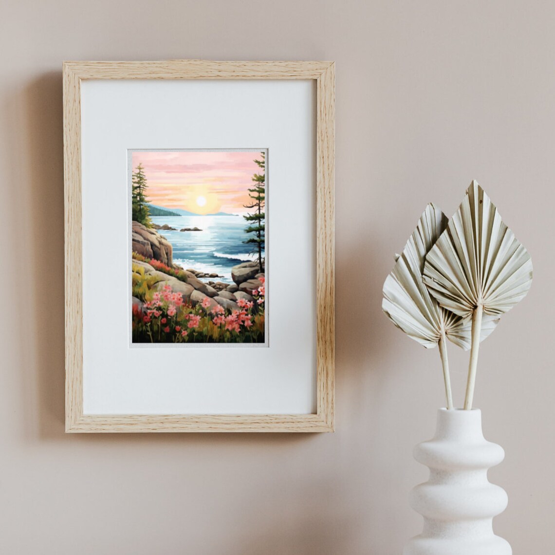 Acadia National Park Watercolor Art Print, Maine - Image 2