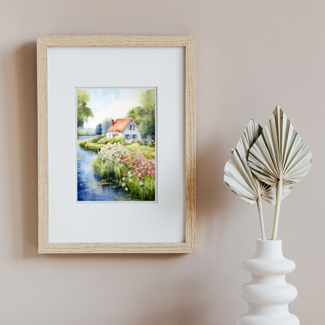Giethoorn Watercolor Travel Poster, Netherlands - Image 2