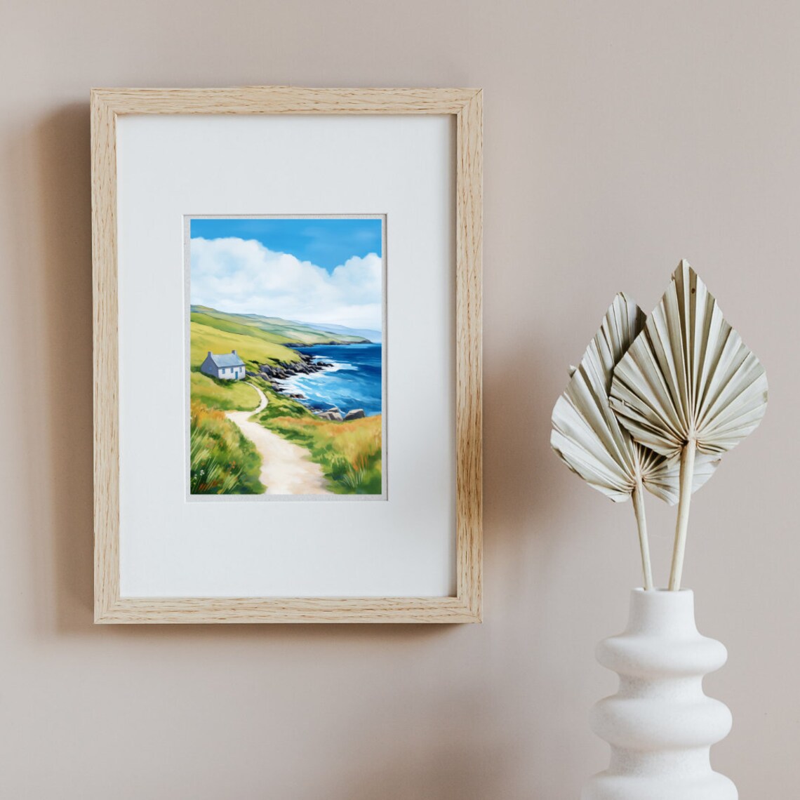 Achill Island Watercolor Travel Poster, Ireland Coast - Image 3