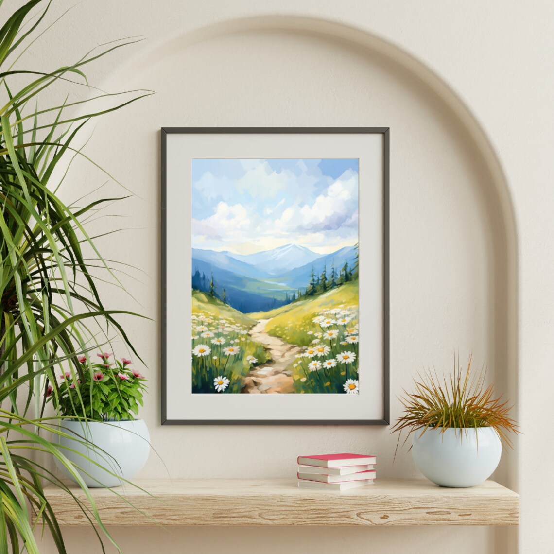 White Mountains Watercolor Art Print, New Hampshire - Image 3