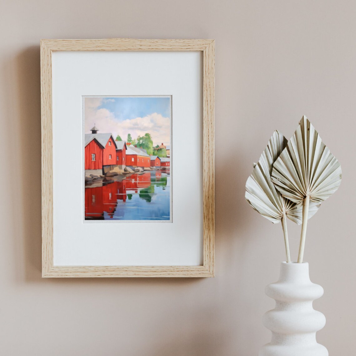 Porvoo Watercolor Cityscape Art Print, Finland - Image 2