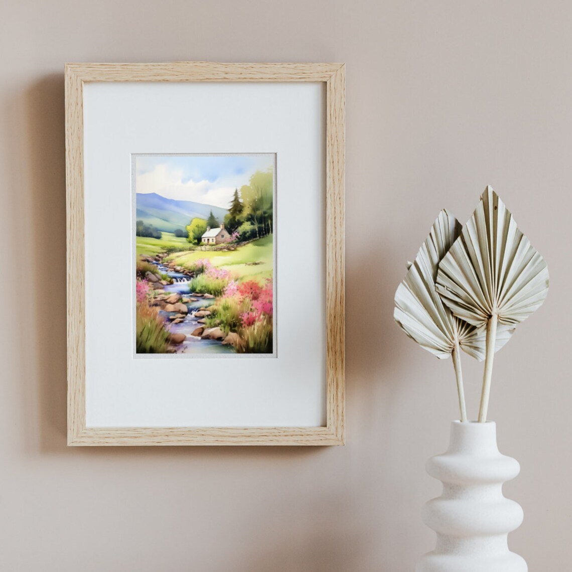 Scottish Highlands Watercolor Art Print, Scotland - Image 3