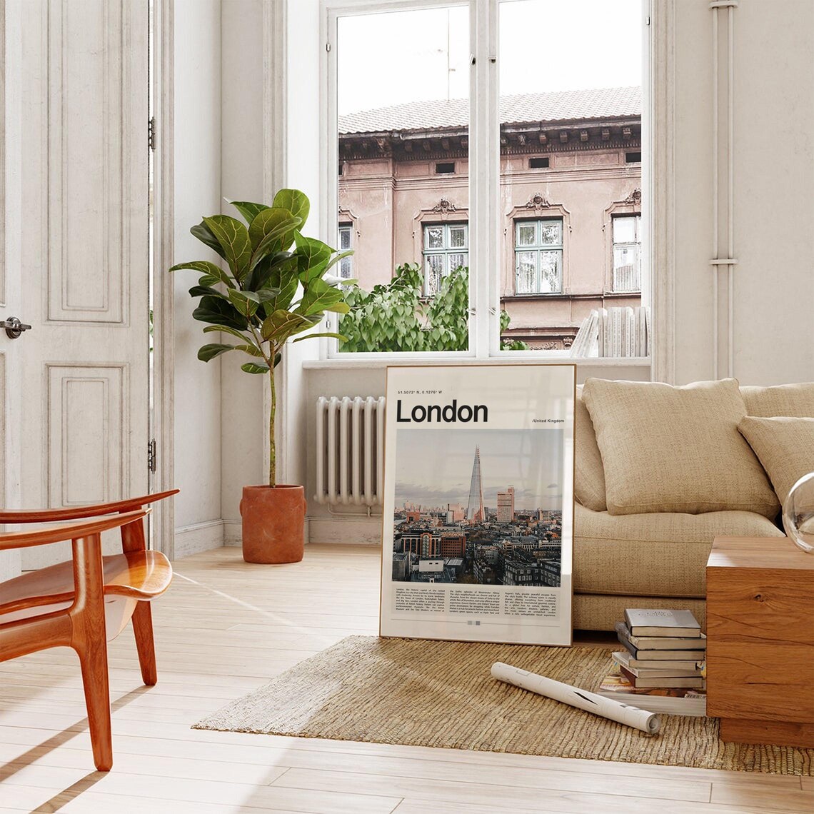 London The Shard Skyline Modern Cityscape View UK Travel Poster - Image 4