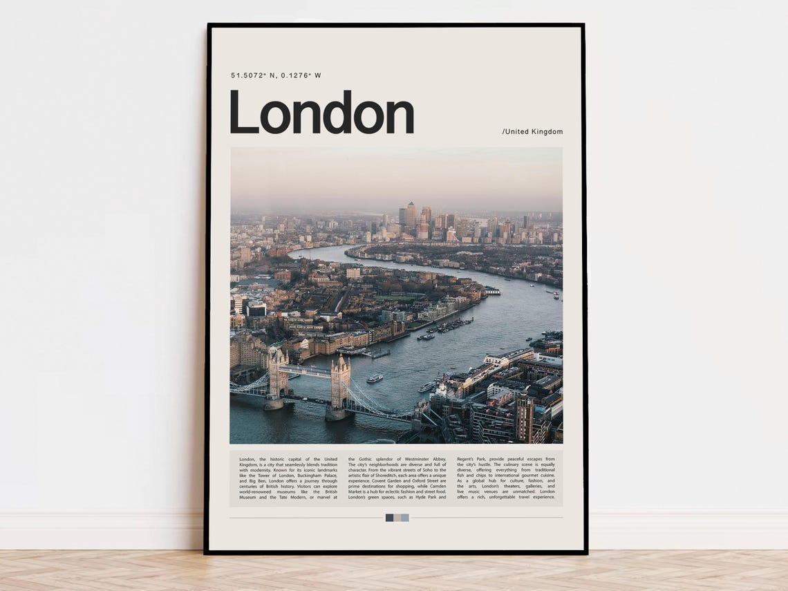 London Poster London Print London Wall Art London Gift London Travel Poster London Photo England Print England Poster