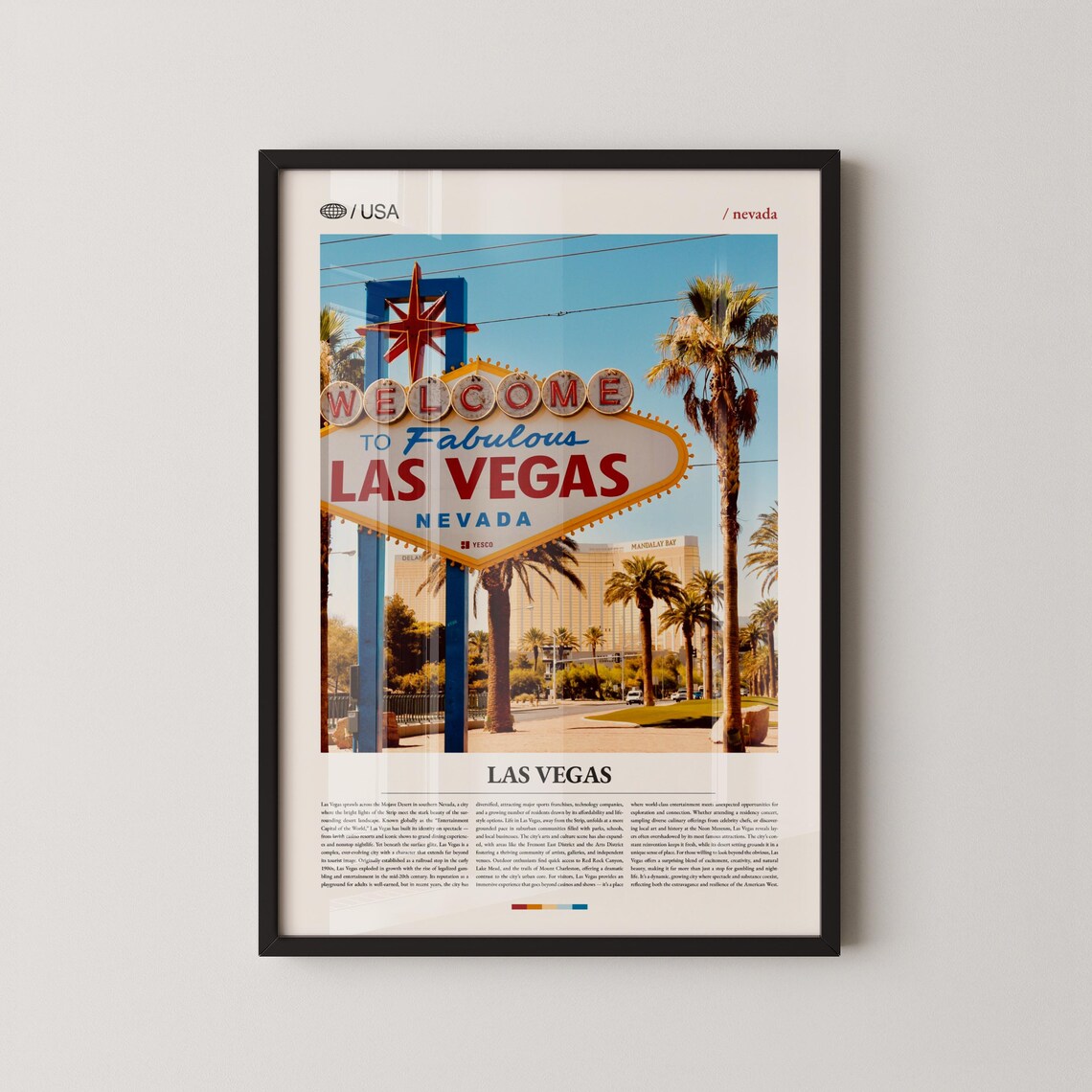 Welcome To Fabulous Las Vegas Sign Mandalay Bay Travel Photo Poster