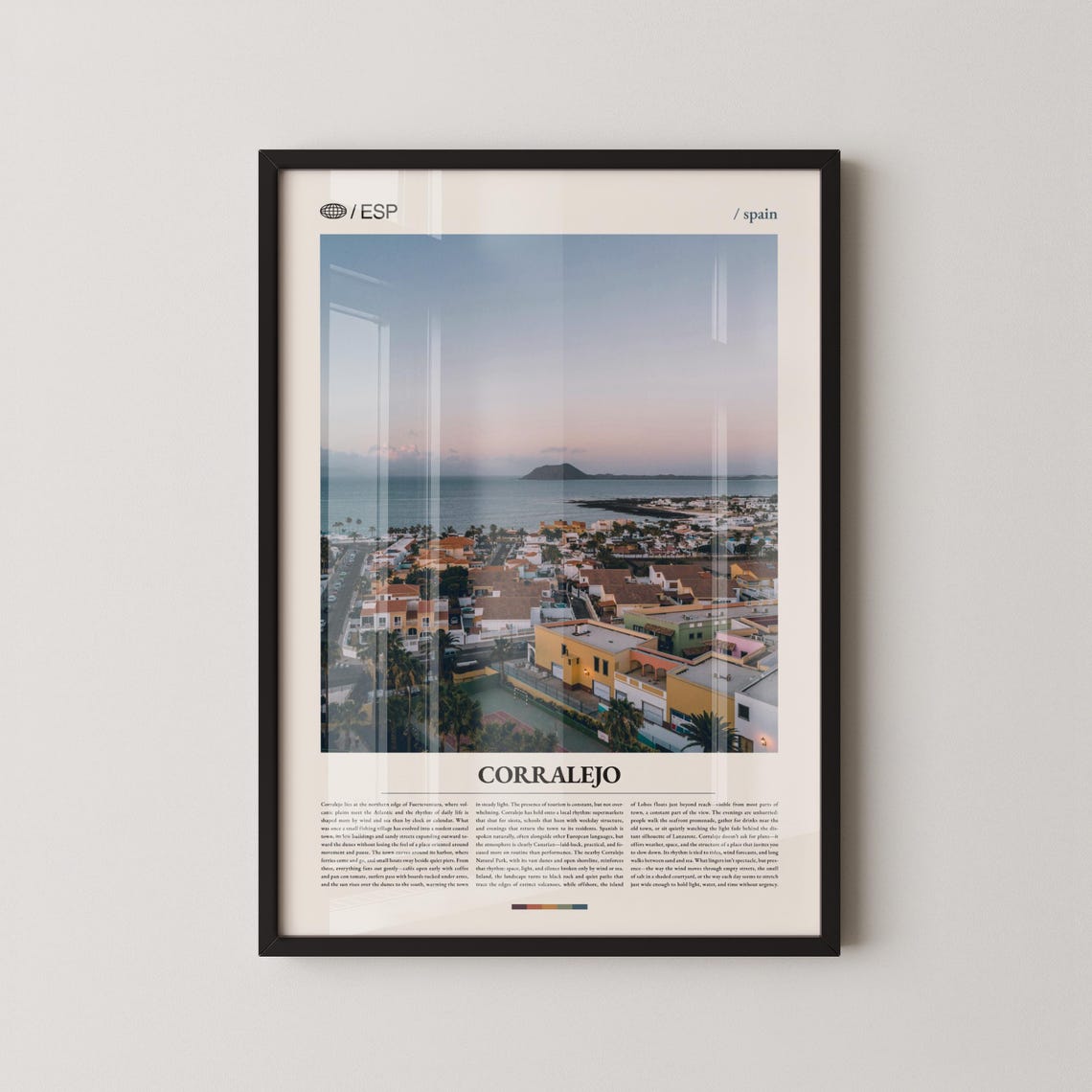 Corralejo Spain Coastal Sunset Photography Travel Decor Wall Art