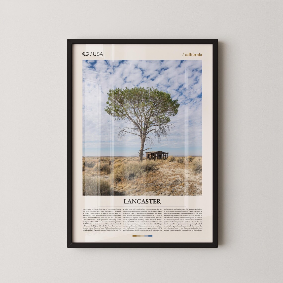 Lancaster Print Wall Art Poster Photo Antelope Valley Poppy Reserve The Blvd