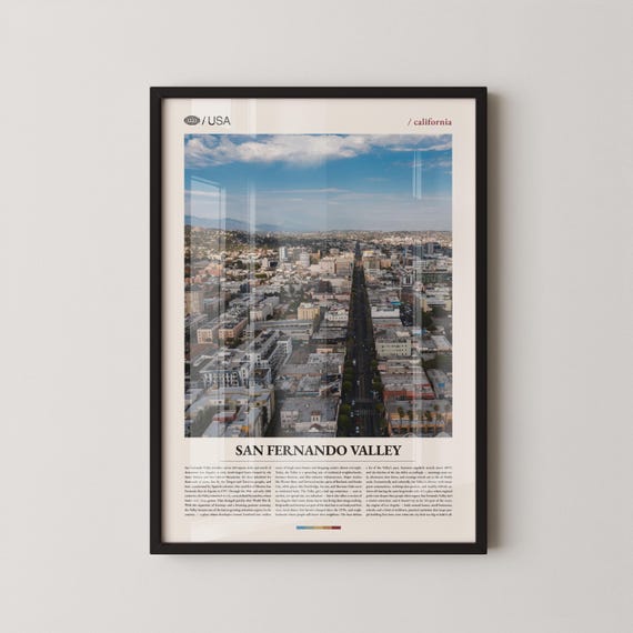 San Fernando Valley Print Wall Art Poster Photo