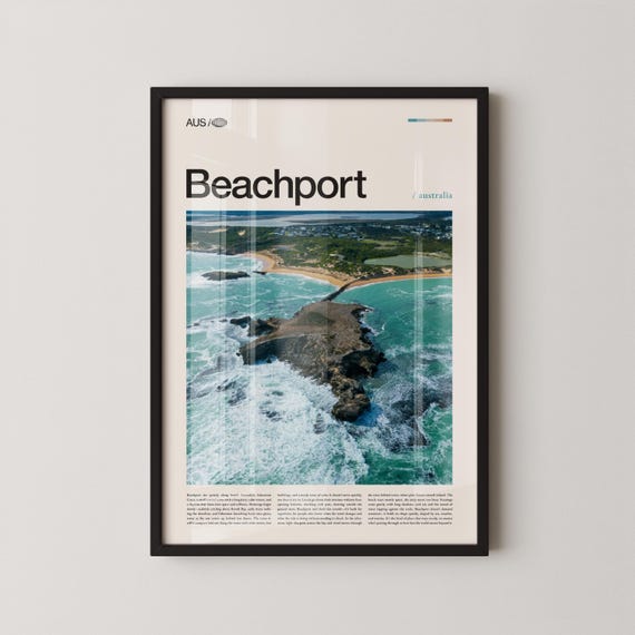 Beachport Print Wall Art Poster Photography Australian Coastal Town Oceanfront Decor