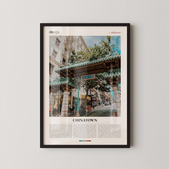 San Francisco Chinatown Dragon Gate Grant Avenue Modern Photo Wall Art