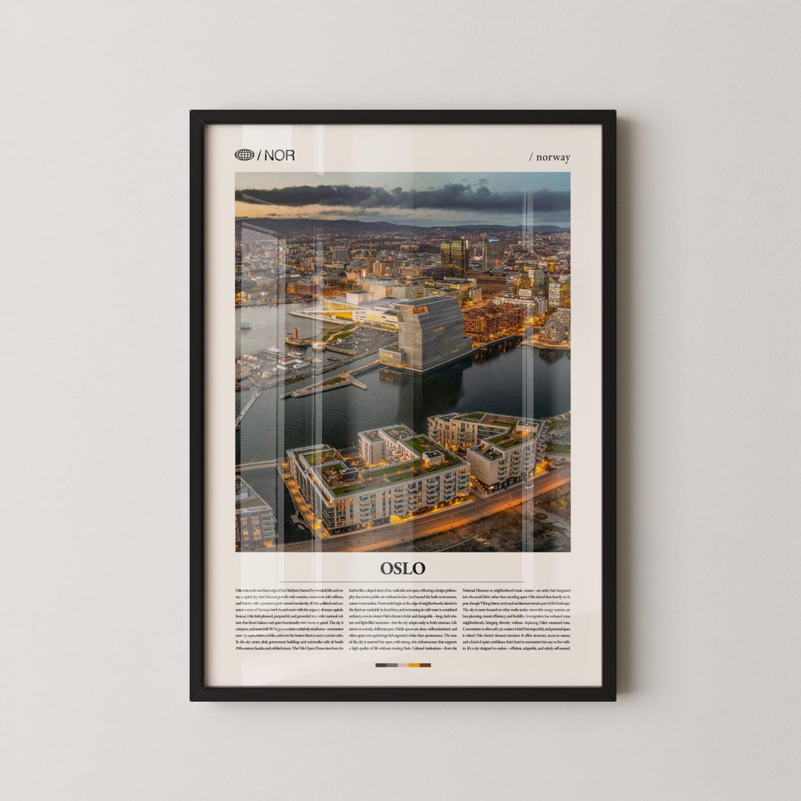 Oslo Norway Wall Art Nordic Cityscape And Fjord Photography Print Poster Scenic Urban Decor Scandinavian Travel Artwork