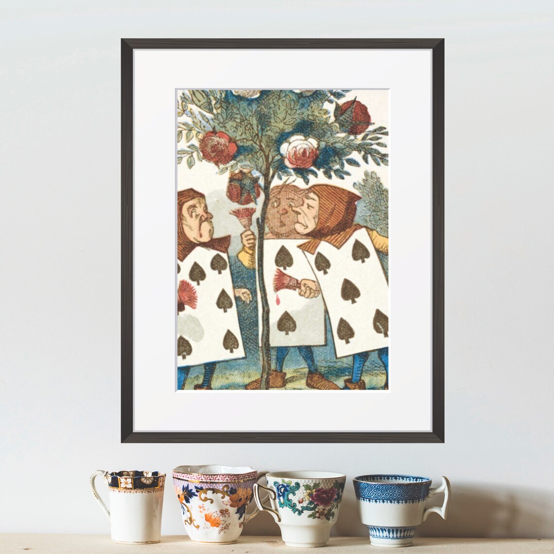 Alice In Wonderland Painting The Roses Red Tenniel Illustration Poster - Image 3