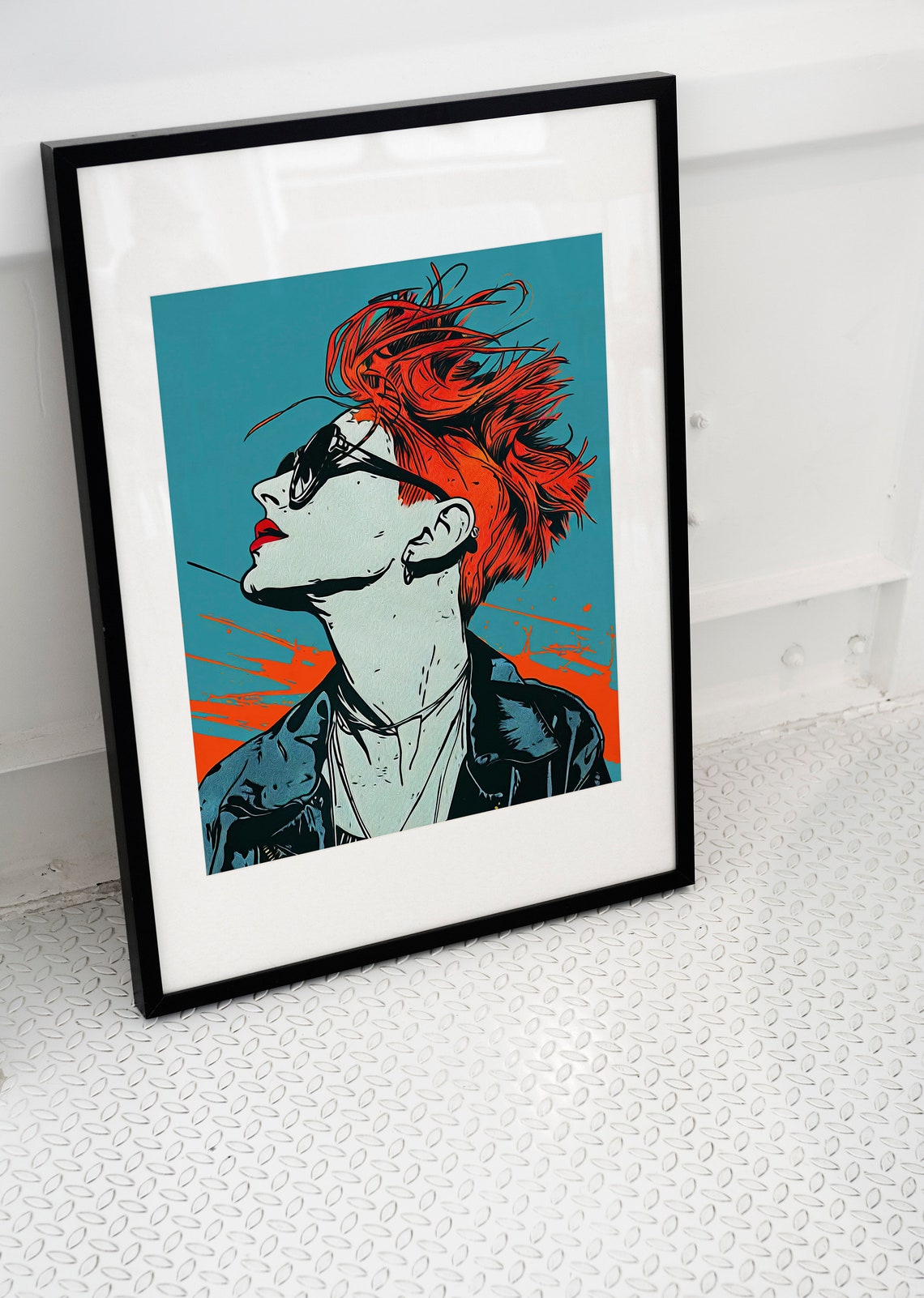 80s Rocker Punk Art Print