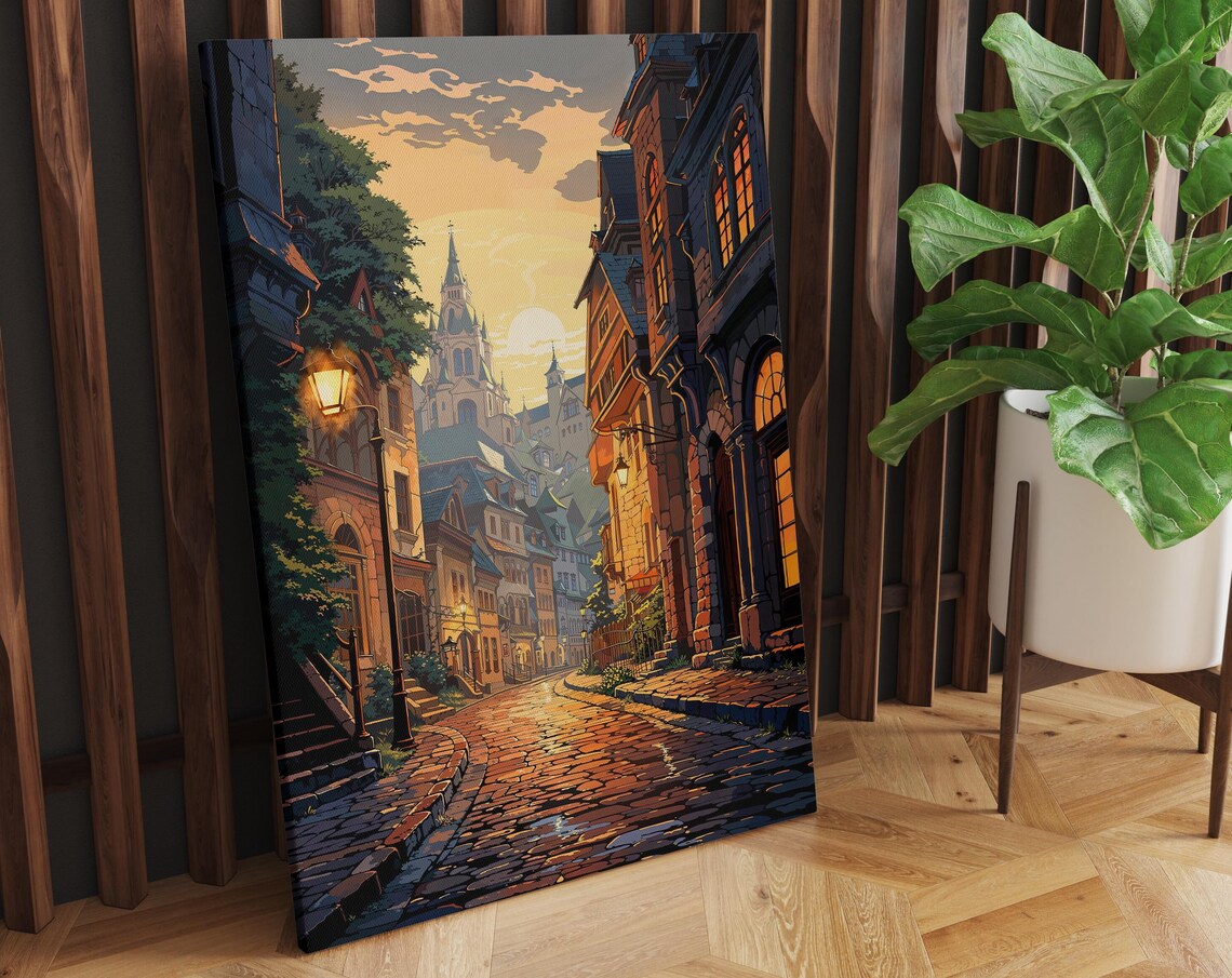 Prague Vibrant Sunset Cityscape, Travel Poster - Image 2
