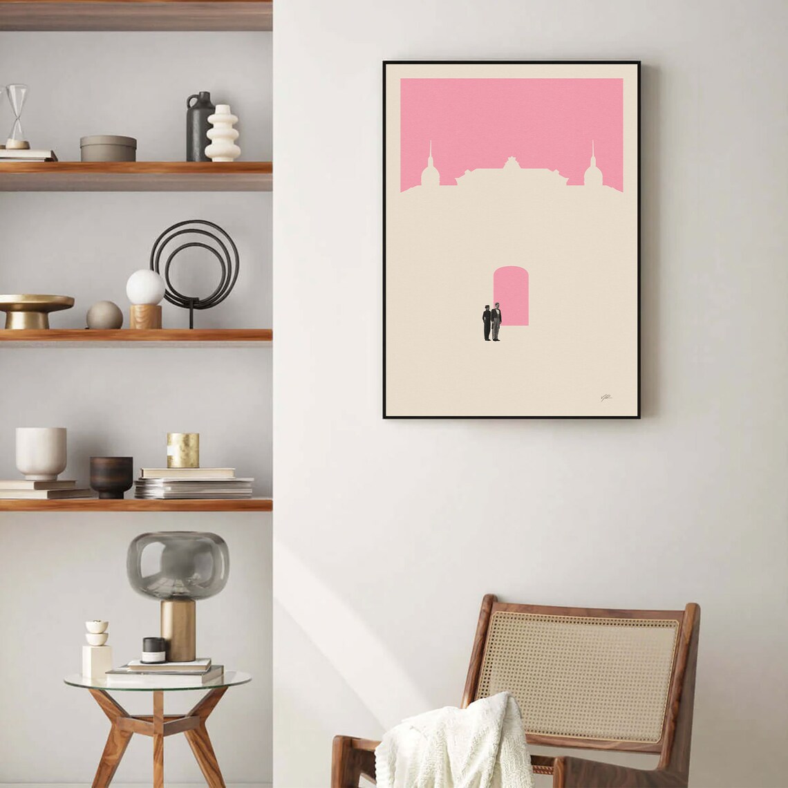 Budapest Hotel Inspired Minimalist Art Print - Image 2