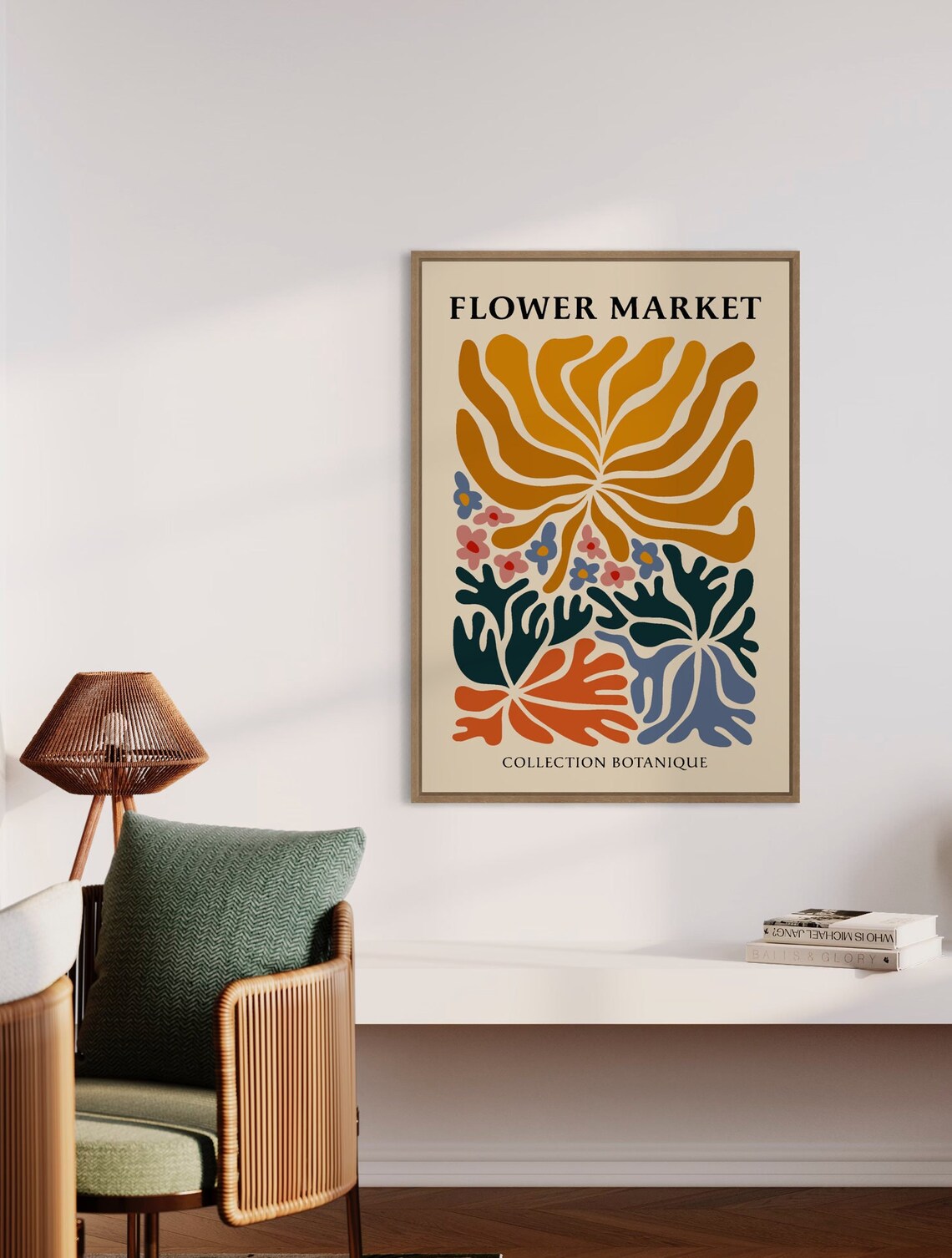 Botanical Flower - Contemporary Travel Poster - Image 3