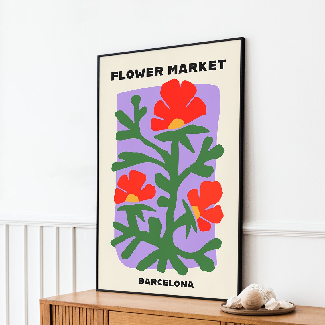 Flower Market Poster, Botanical Boho Decor - Image 2