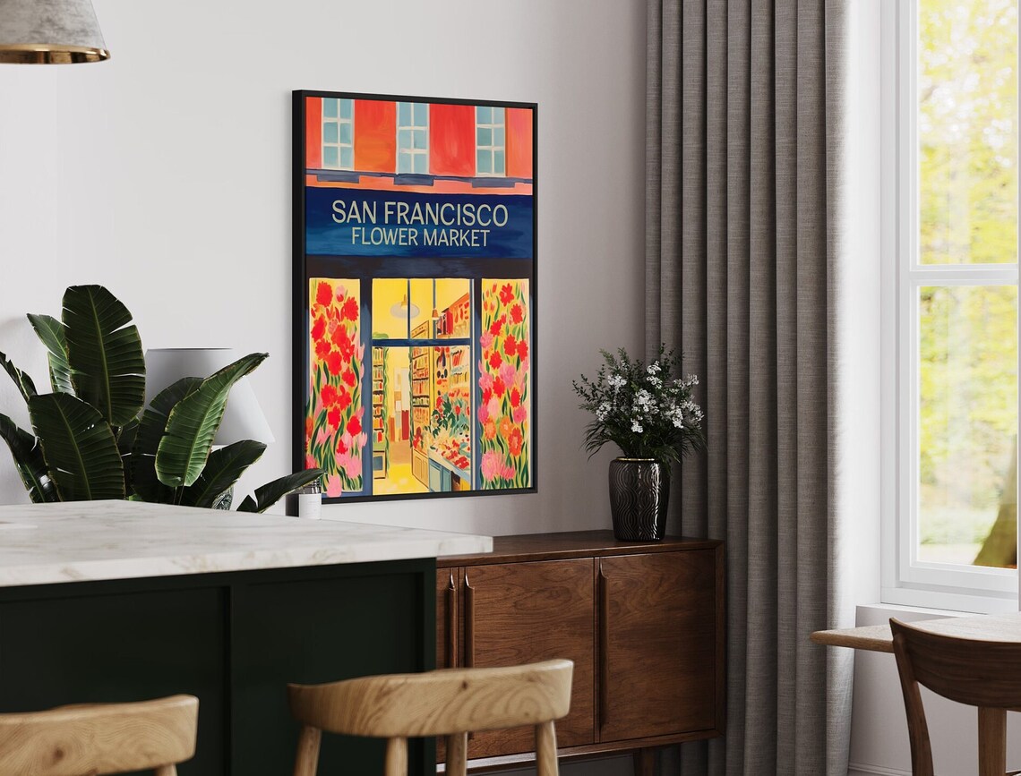 Flower Market Poster, Botanical Decor, Matisse - Image 3