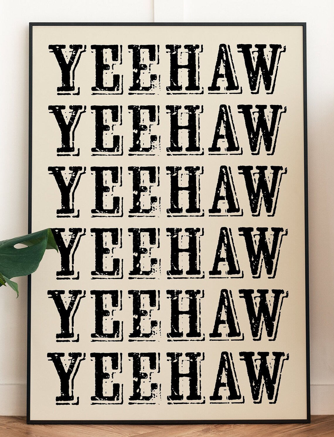 Yeehaw Typography - Traditional Travel Poster - Image 2
