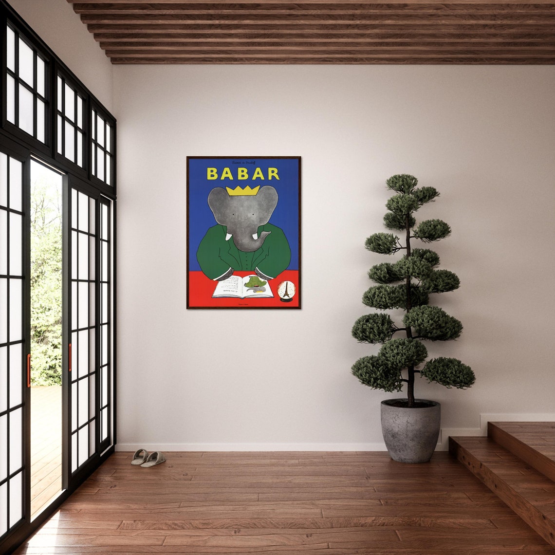 Babar Elephant - Minimalist Travel Poster - Image 4
