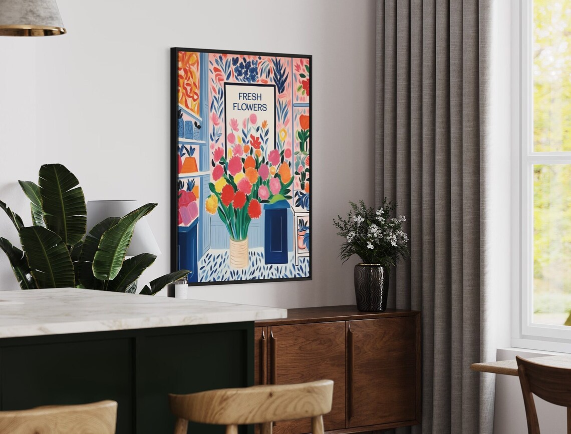 Flower Shop Print, Matisse Botanical Decor - Image 2
