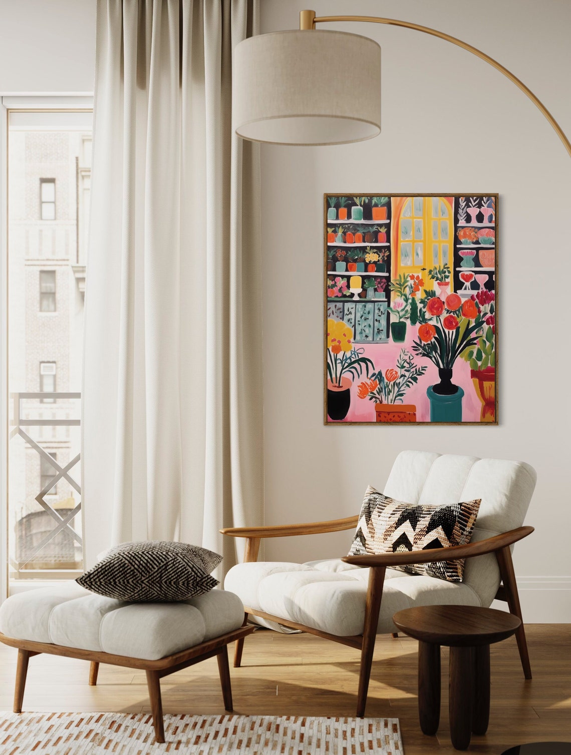 Flower Shop Print, Matisse Floral Decor