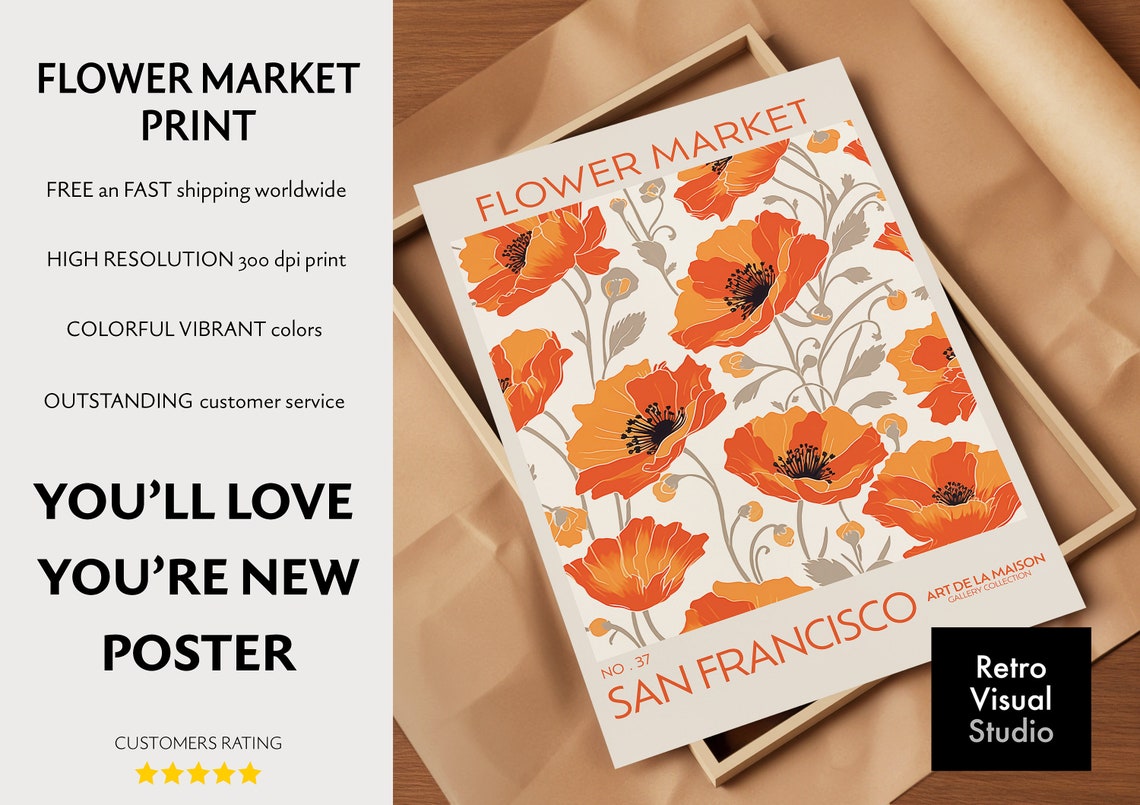 Matisse Flower Market Poster, Botanical Wall Art - Image 4