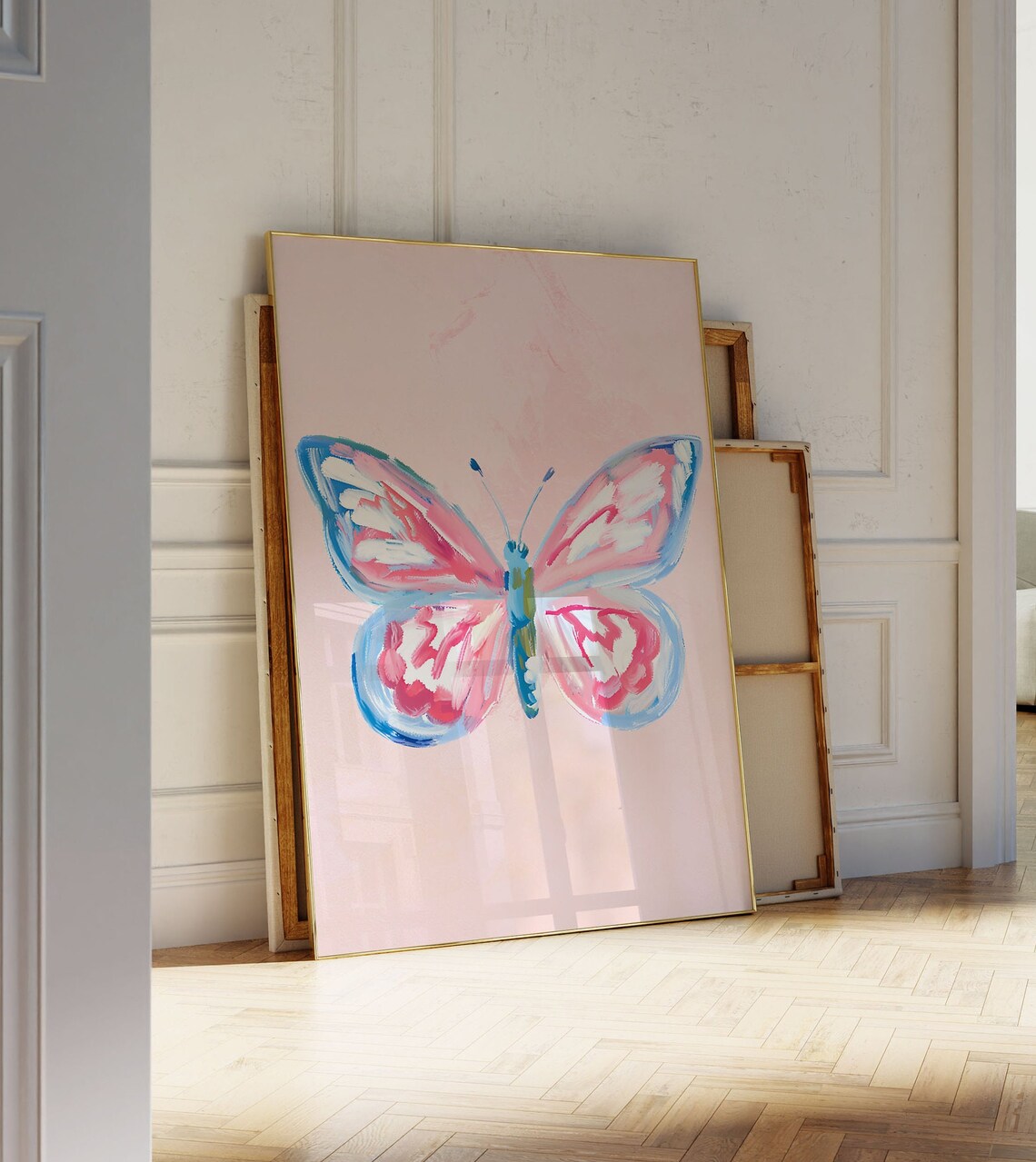 Butterfly Print, Coquette Preppy Nursery Art Print - Image 3