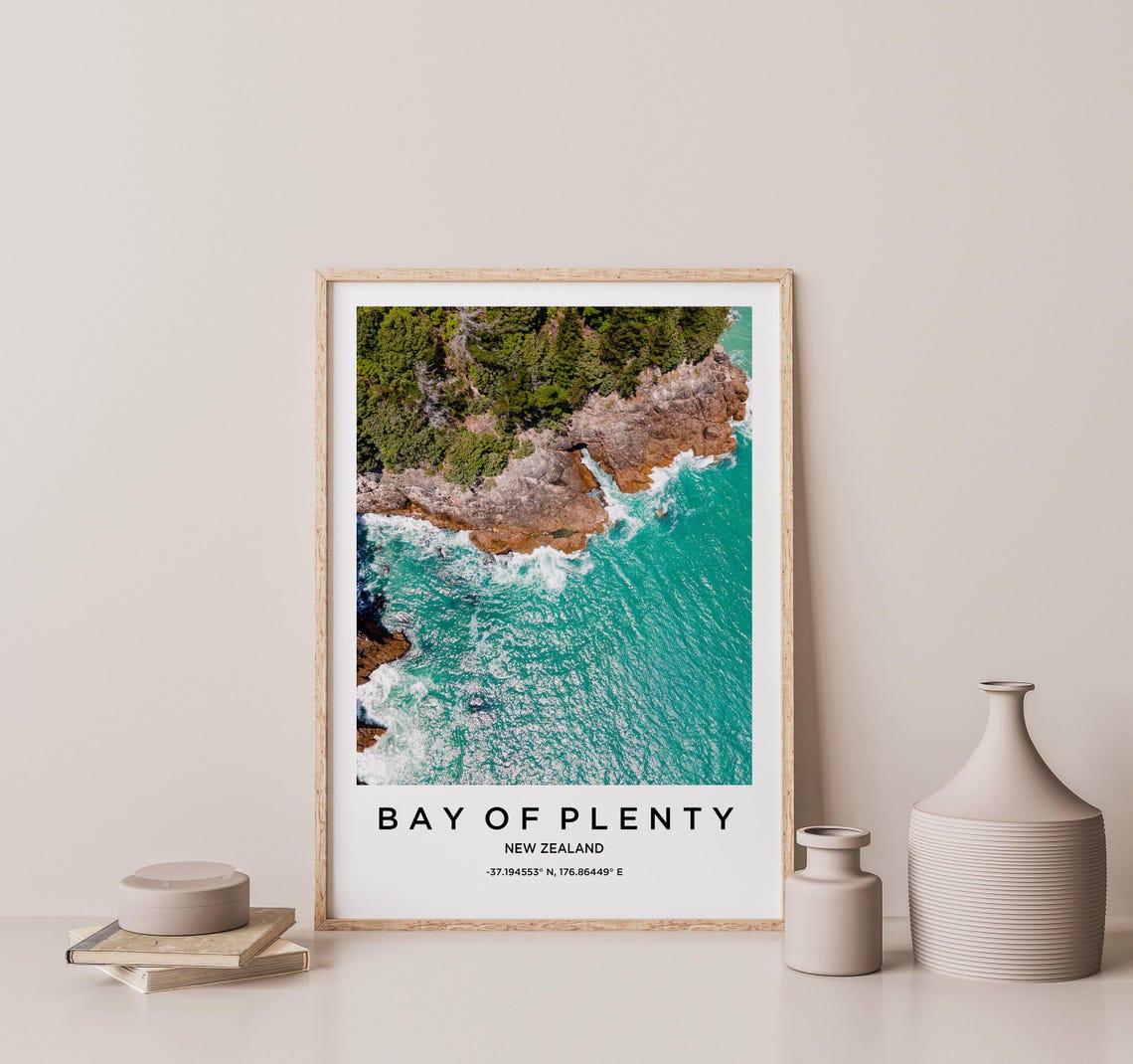 Bay Of Plenty Art Bay Of Plenty Print Bay Of Plenty Poster Bay Of Plenty Art Bay Of Plenty Photo Bay Of Plenty Map - Image 2