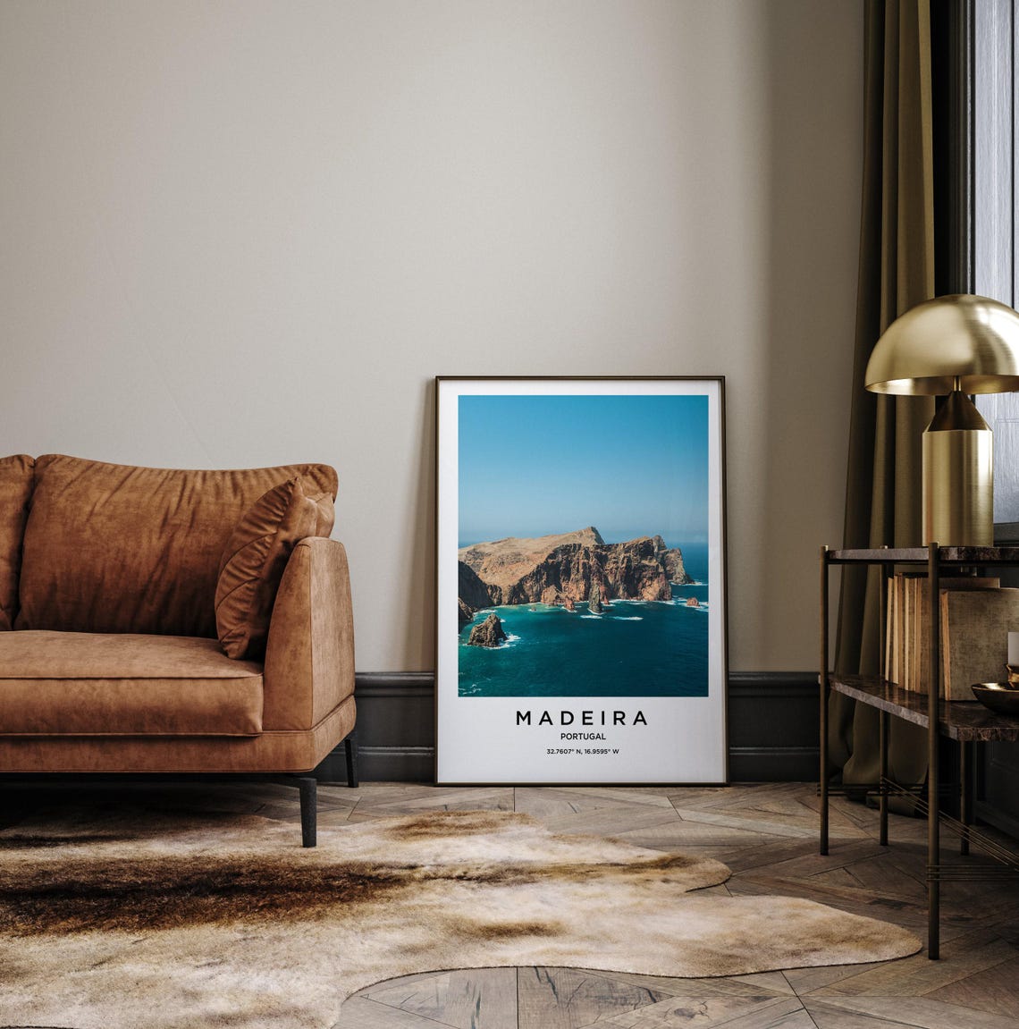 Madeira Portugal Dramatic Volcanic Cliffs Over the Ocean Poster - Image 3