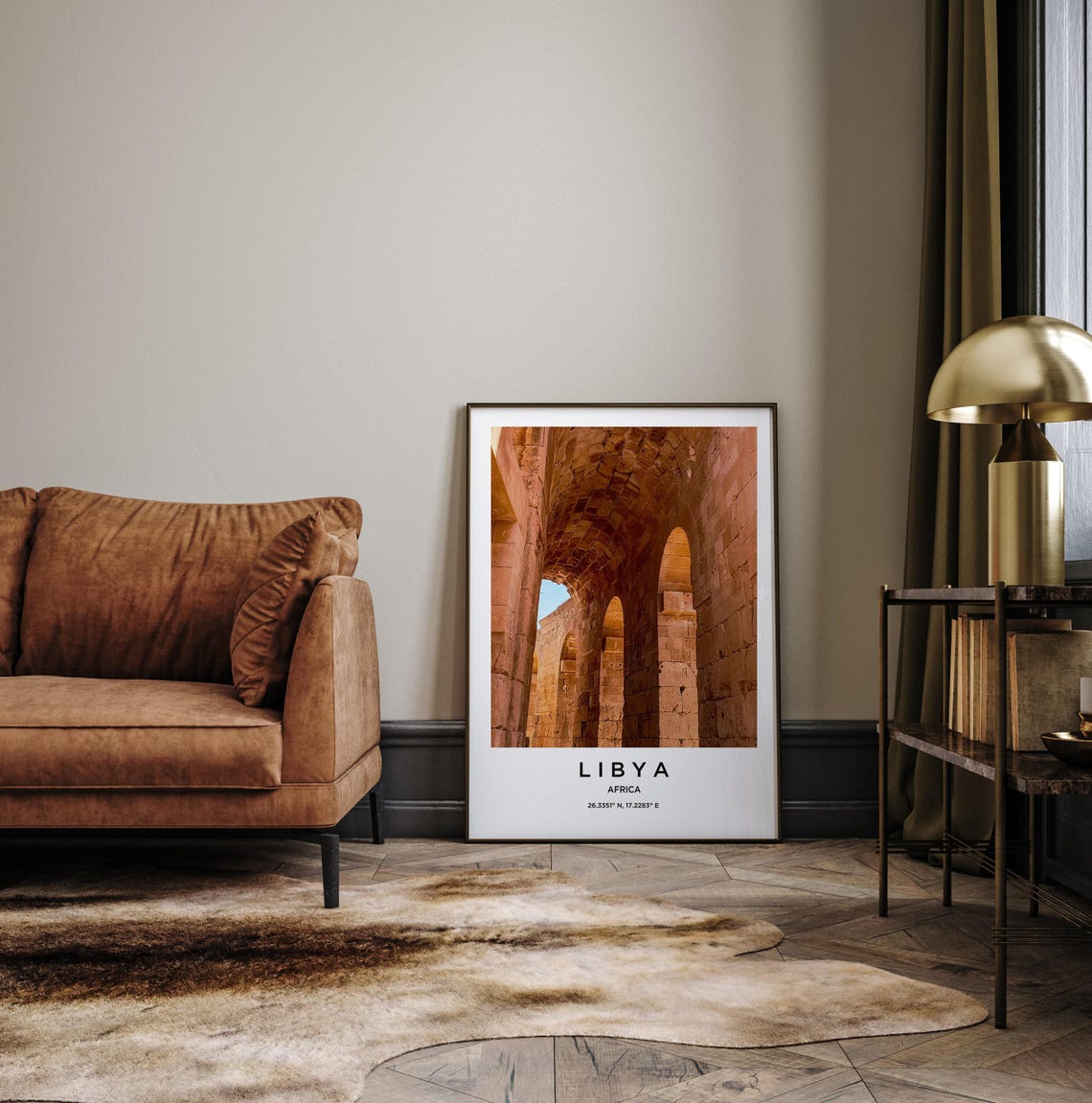 Libya Ancient Roman Stone Arches Desert Ruins Photo Travel Poster - Image 3