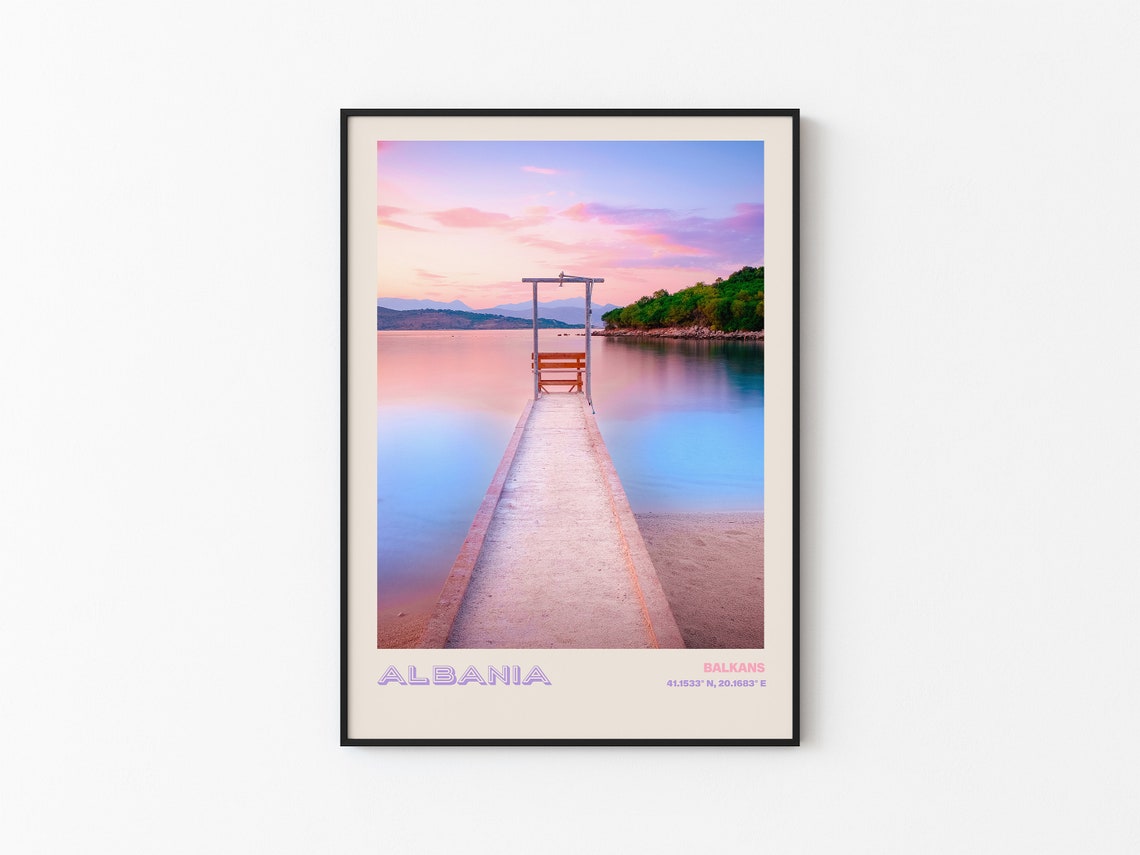 Albania Travel Poster Albania Print Albania Photo Print Albania Wall Decor Albania Travel Art Albania Albania Picture Albania 13 - Image 3