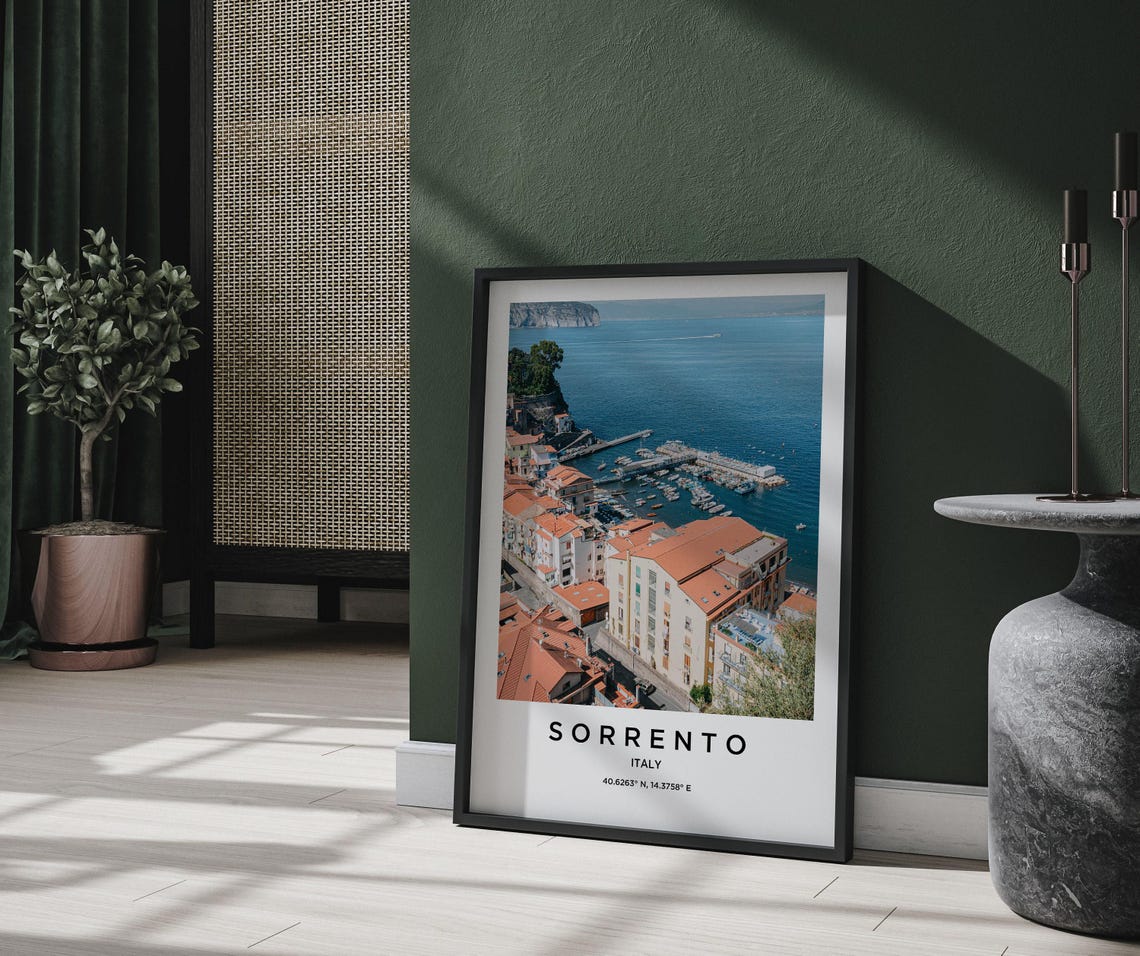 Sorrento Art Sorrento Print Sorrento Poster Sorrento Art Sorrento Photo Sorrento Map Sorrento Painting Sorrento Travel - Image 3