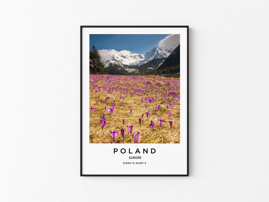 Poland Art Poland Print Poland Poster Poland Art Poland Photo Poland Map Poland Painting Poland Travel